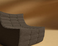 Tanner Armless - Shearling - Espresso