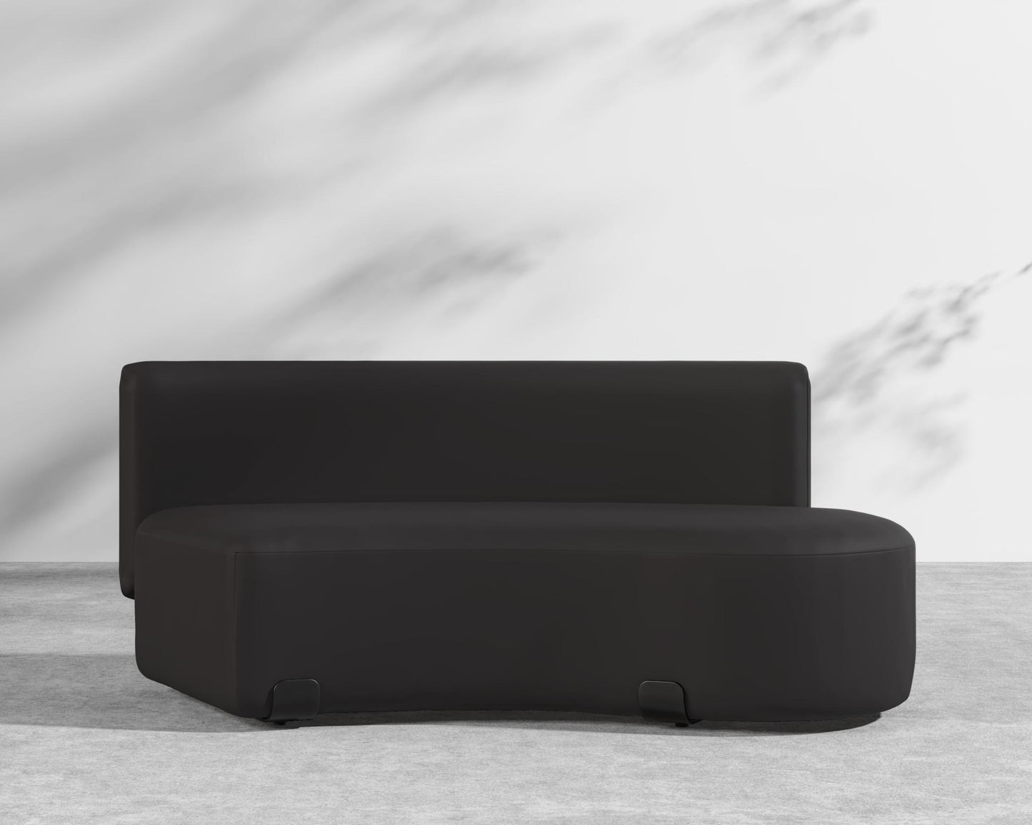 Tano Outdoor Right Corner - Black, Outdoor Fabric - Arcadia