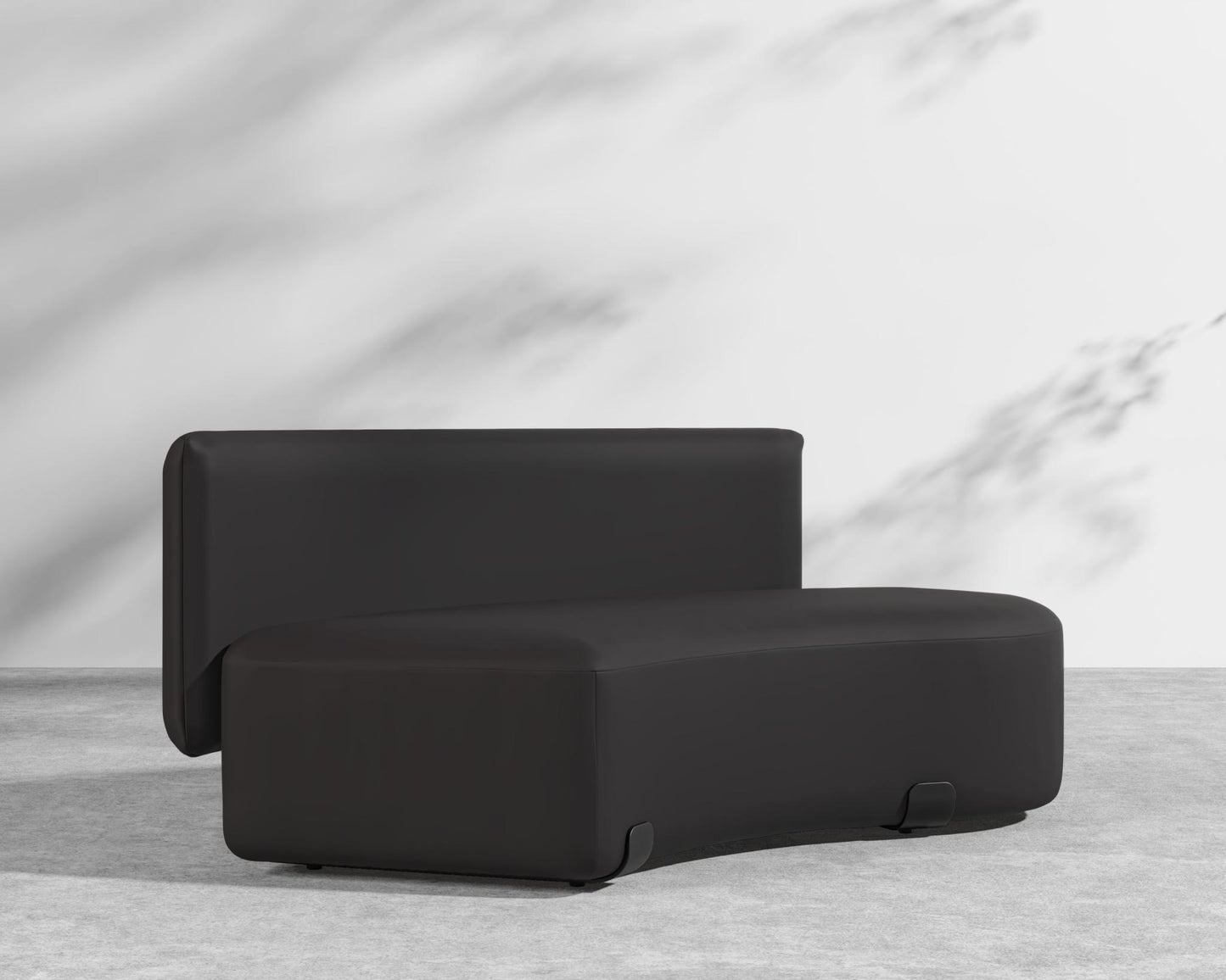 Tano Outdoor Right Corner - Black, Outdoor Fabric - Arcadia