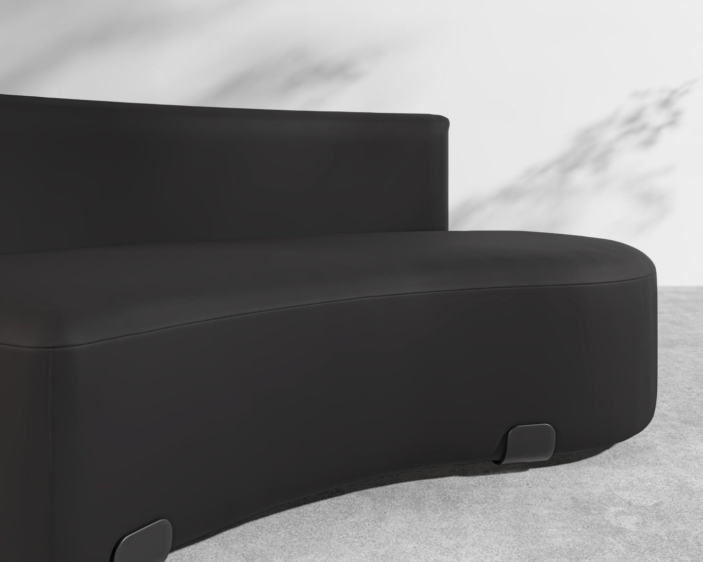 Tano Outdoor Right Corner - Black, Outdoor Fabric - Arcadia