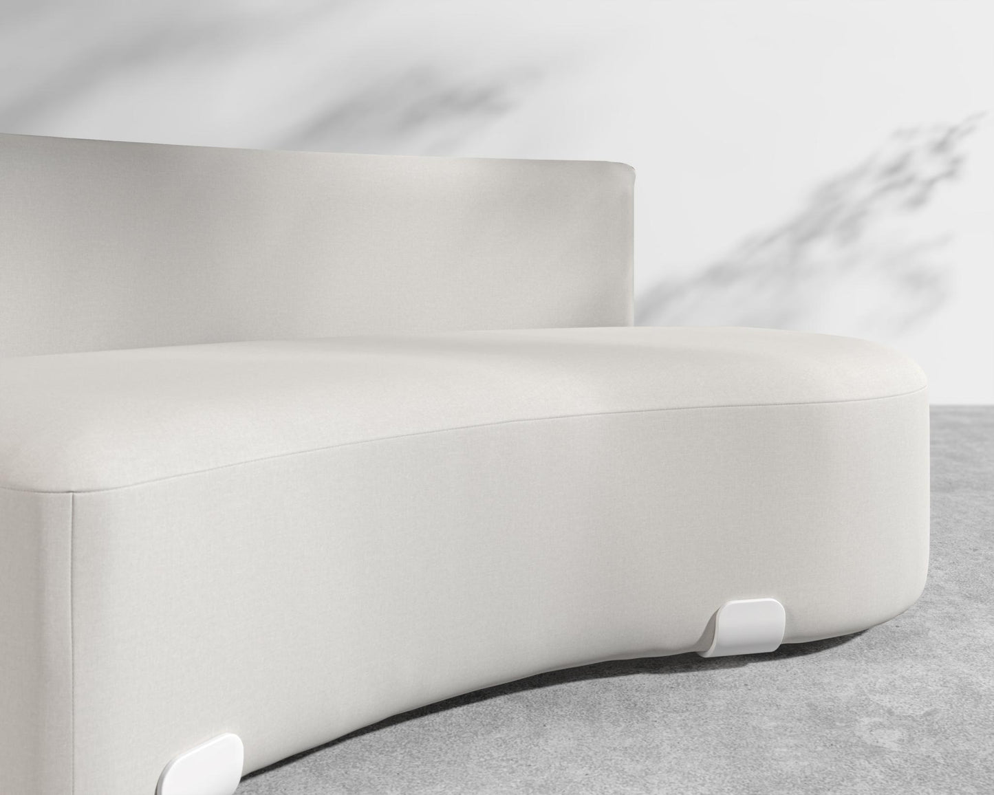 Tano Outdoor Right Corner - White, Outdoor Fabric - Palisades