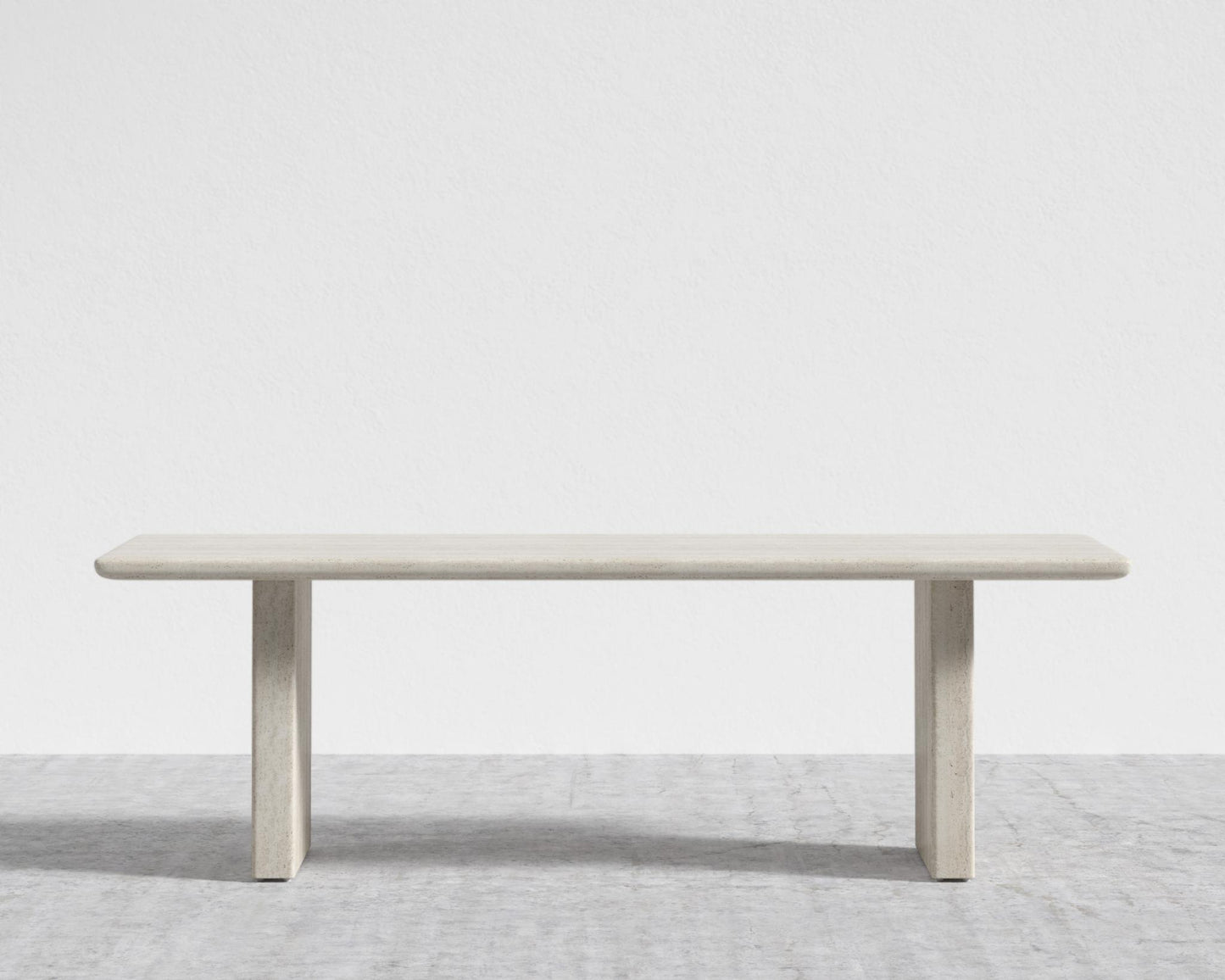 Tiberius Table - 82", White Travertine