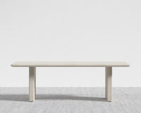 Tiberius Table - 82", White Travertine