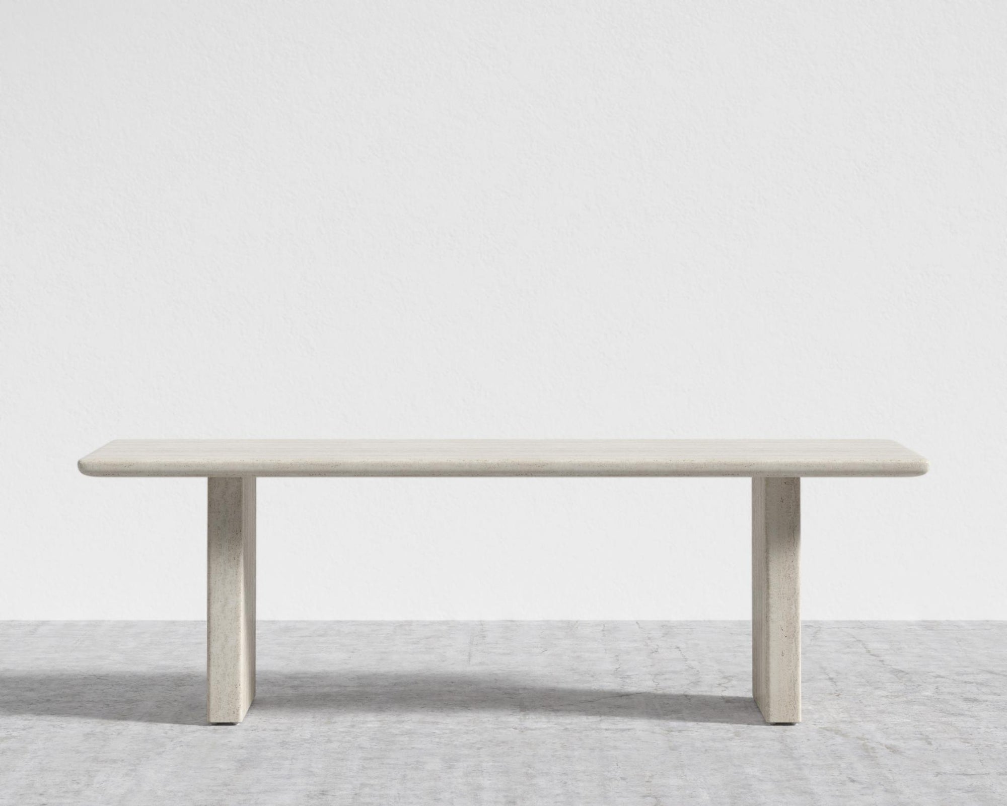 Tiberius Table - 82", White Travertine