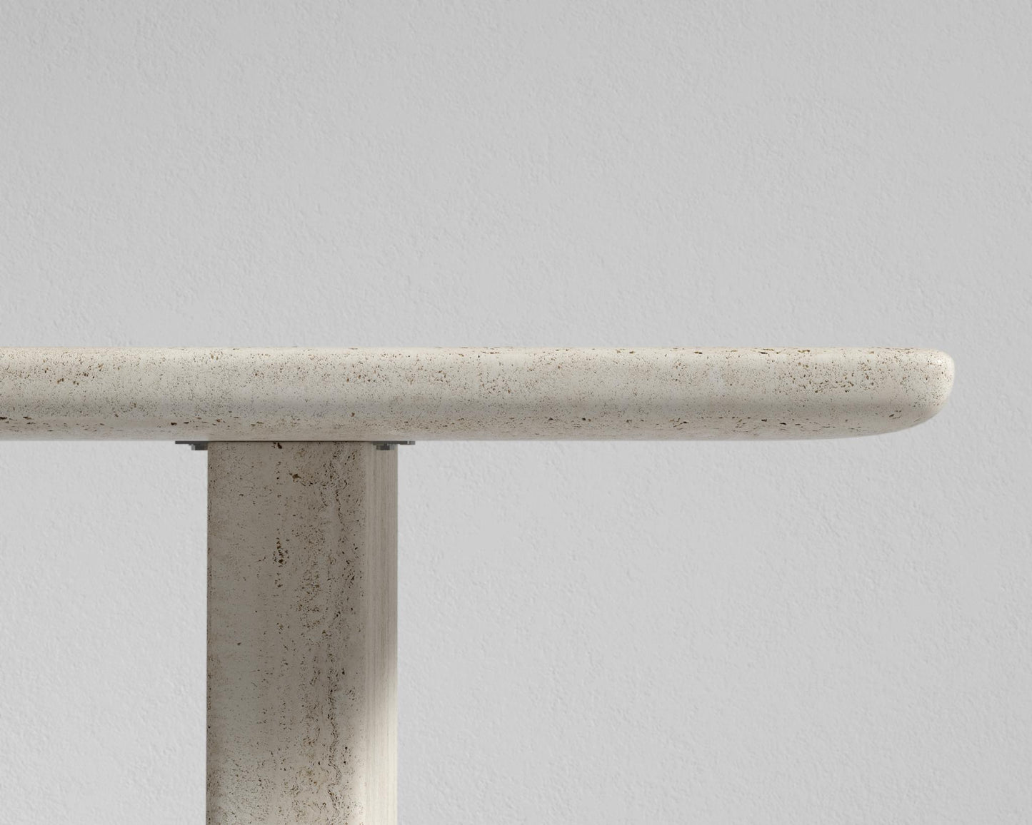 Tiberius Table - 82", White Travertine