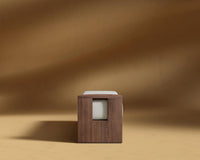 Tola Bench - Walnut Stain, Modern Felt - Alesund