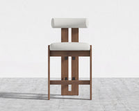 Tola Counter Stool - Walnut Stain, Modern Felt - Alesund