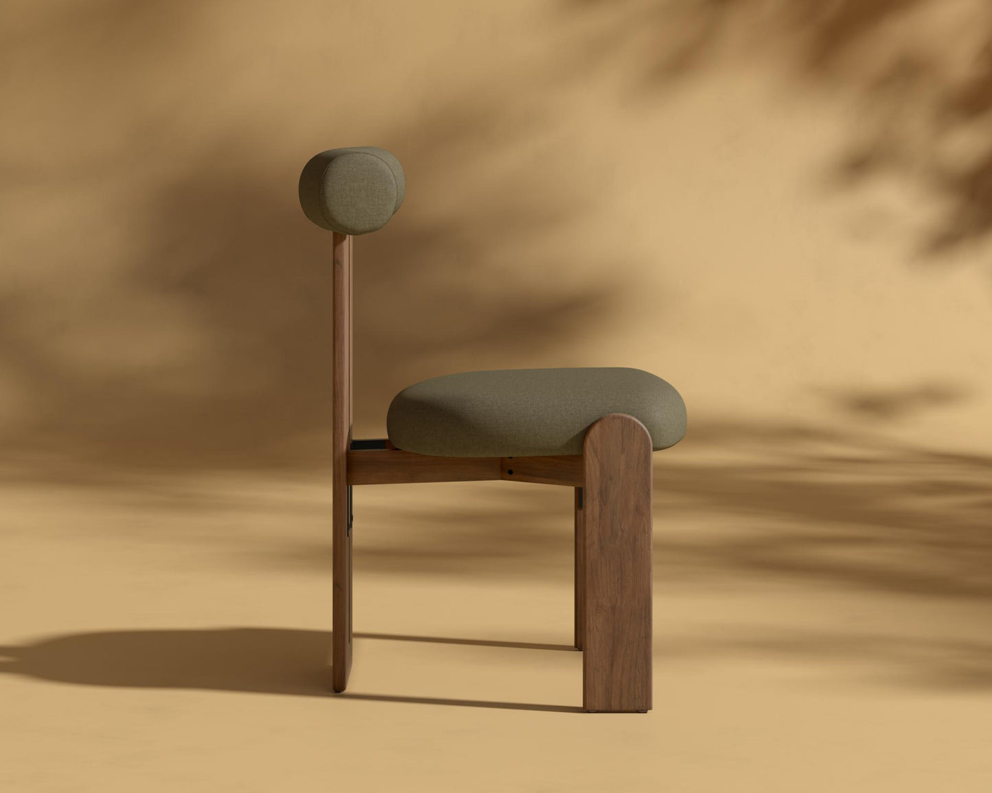 Tola Outdoor Dining Chair - Outdoor Fabric - Fresco, Walnut Acacia