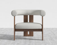 Tola Lounge Chair - Walnut Stain, Modern Felt - Alesund