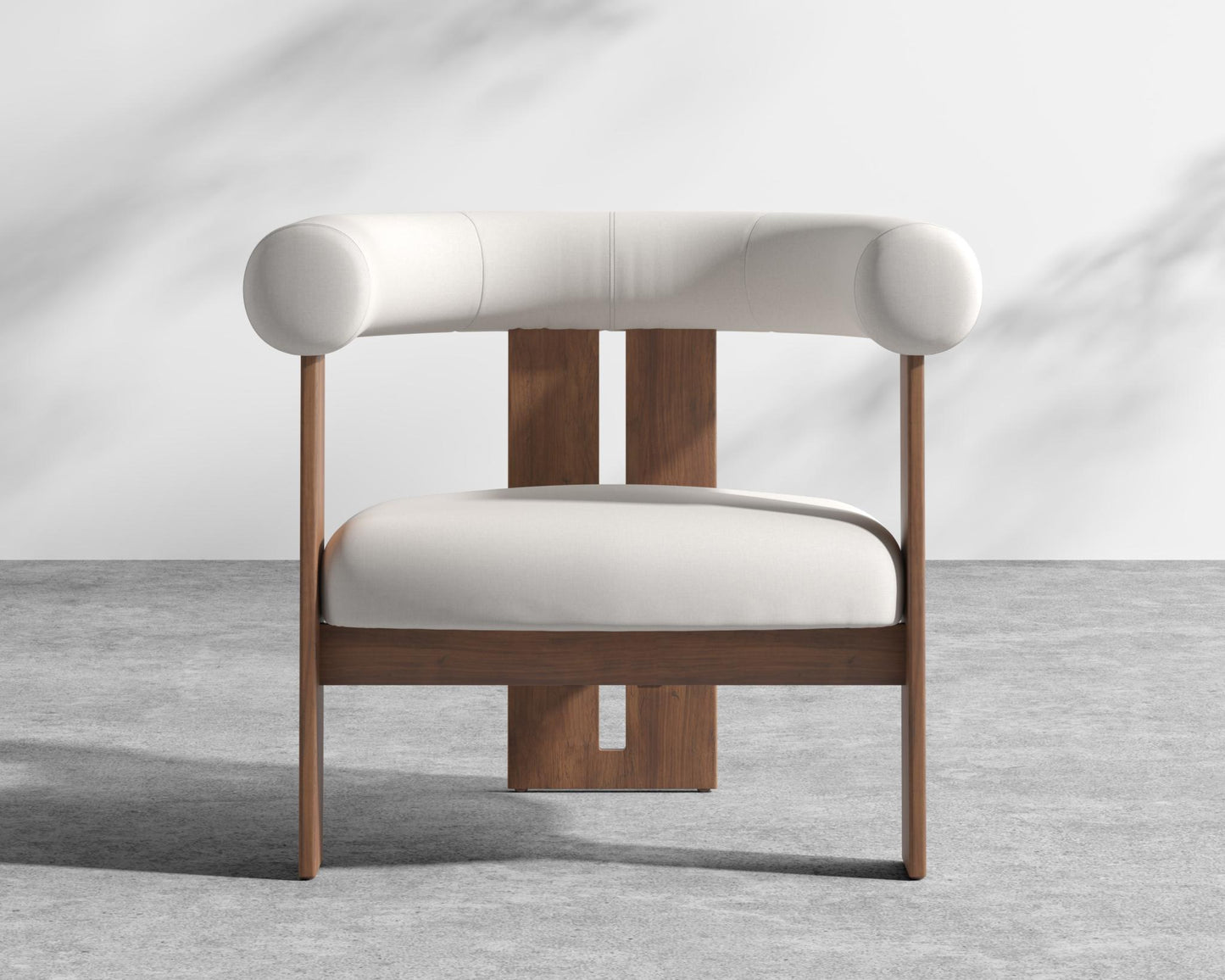 Tola Outdoor Lounge Chair - Walnut Acacia, Outdoor Fabric - Palisades