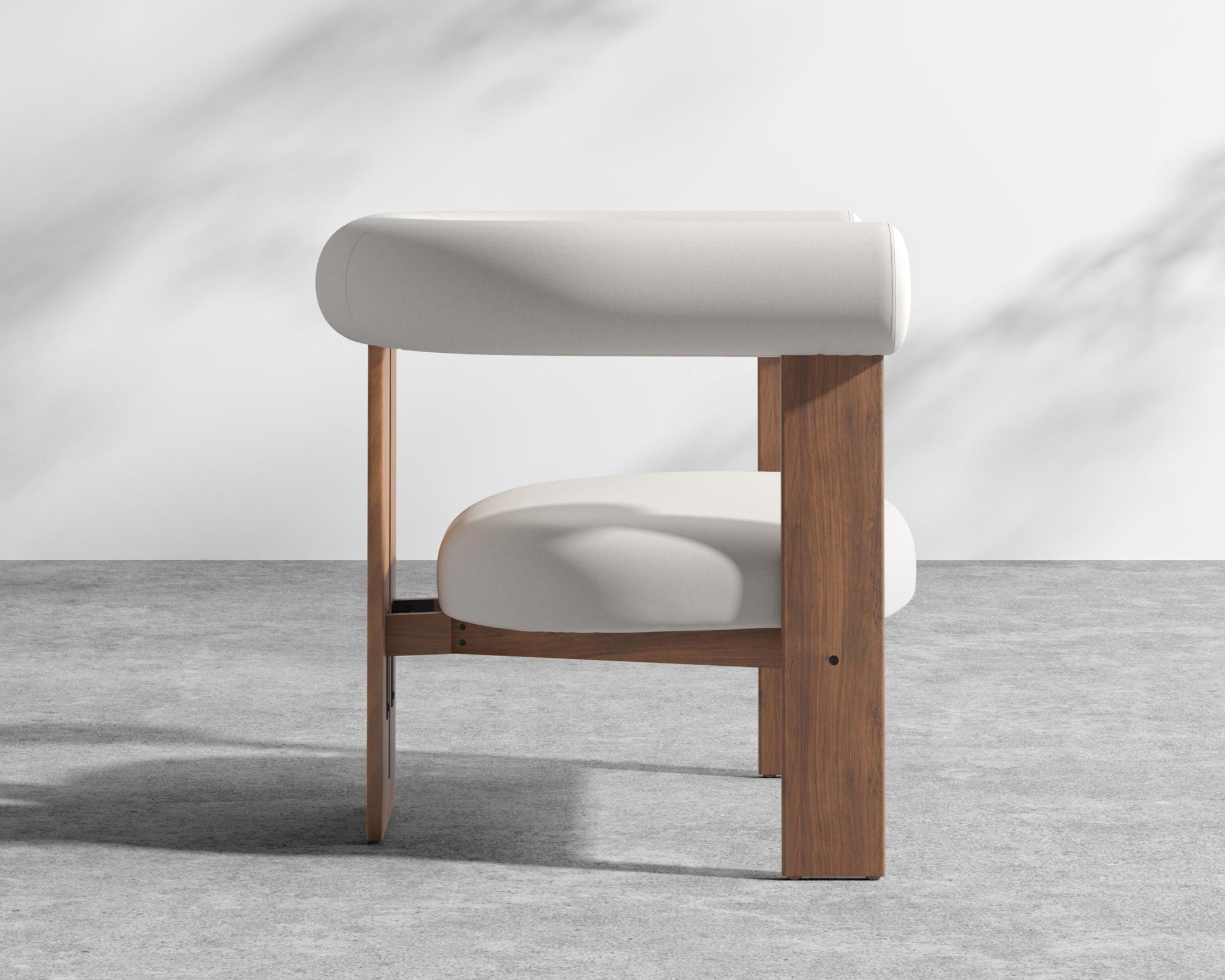 Tola Outdoor Lounge Chair - Walnut Acacia, Outdoor Fabric - Palisades