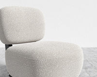 Toro Lounge Chair - Chatou Bouclé - Pearl, Ebony