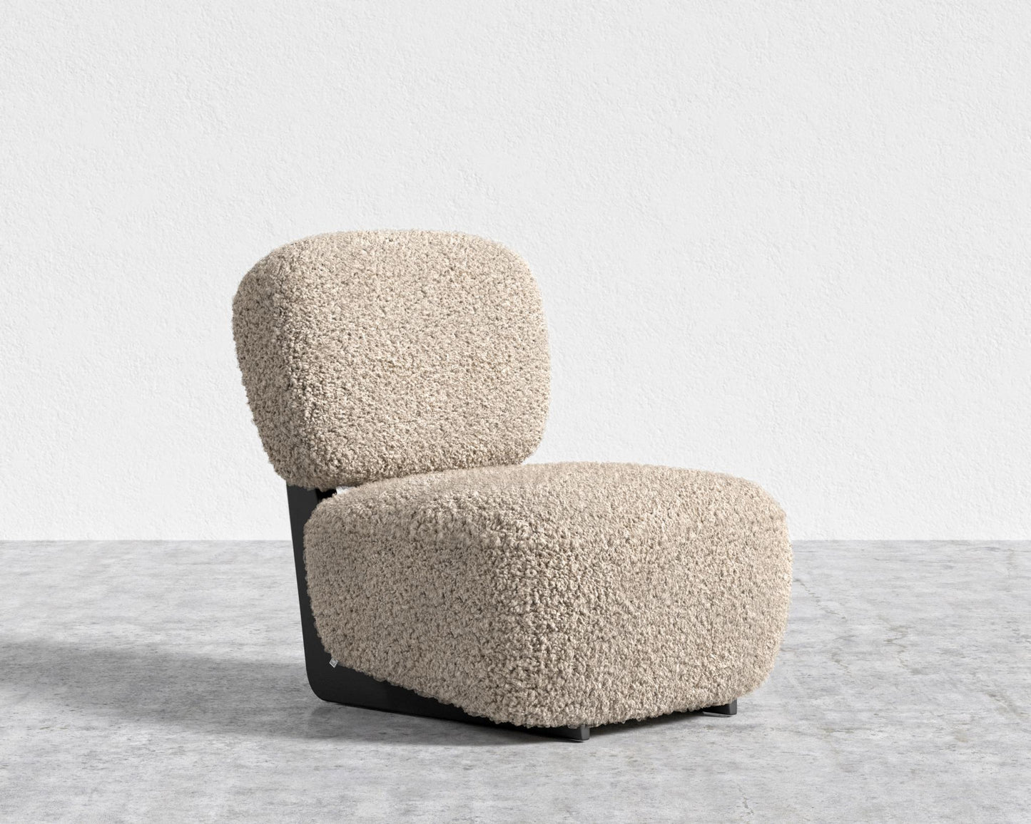 Toro Lounge Chair - Ebony, Shearling - Fawn