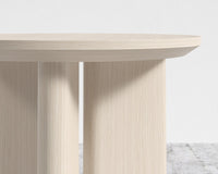 Trio Side Table - Washed Natural Oak Veneer - Straight Grain