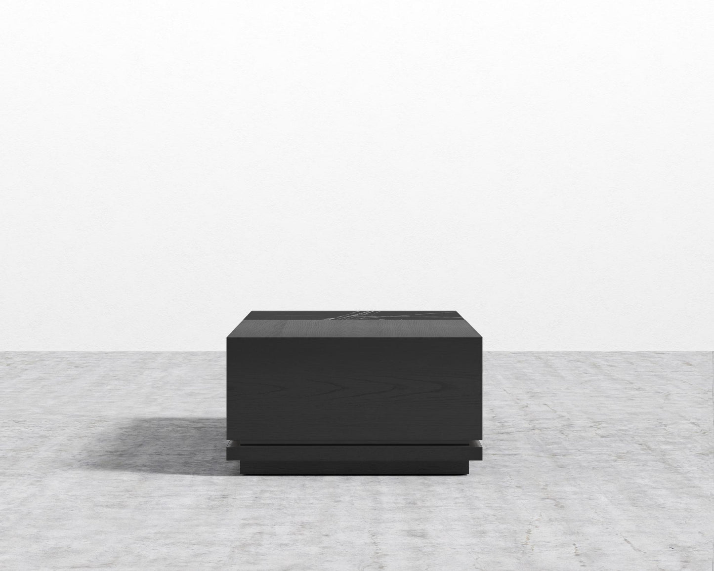 Truman Coffee Table - Black Marble, Black Oak Veneer