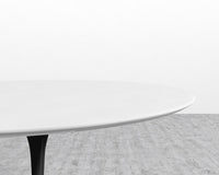 Tulip Table Round - Lacquer - Black, White Lacquer, 40" | 102cm