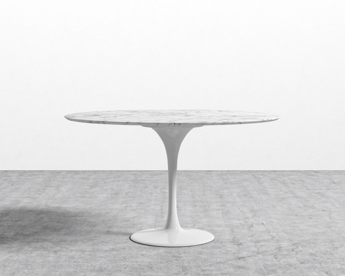 Tulip Table Round - Carrara - White, Surface - White Carrara Marble, 40" | 102cm