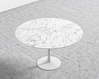 Tulip Table Round - Carrara - White, Surface - White Carrara Marble, 40" | 102cm