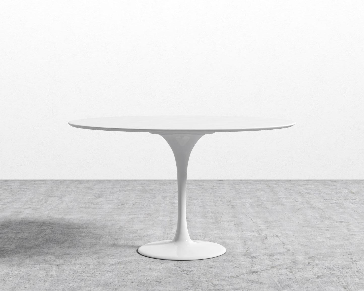 Tulip Table Round - Lacquer - White, White Lacquer, 40" | 102cm