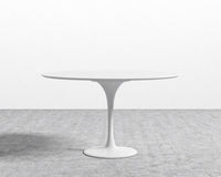 Tulip Table Round - Lacquer - White, White Lacquer, 40" | 102cm