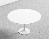 Tulip Table Round - Lacquer - White, White Lacquer, 40" | 102cm