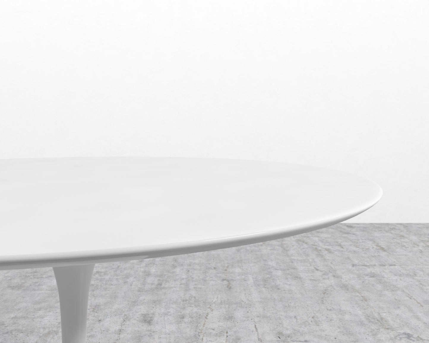 Tulip Table Round - Lacquer - White, White Lacquer, 40" | 102cm