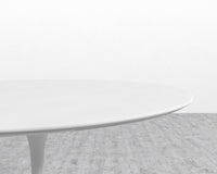 Tulip Table Round - Lacquer - White, White Lacquer, 40" | 102cm