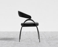 Uma Dining Chair - Black - Uma, Plush Velvet - Black