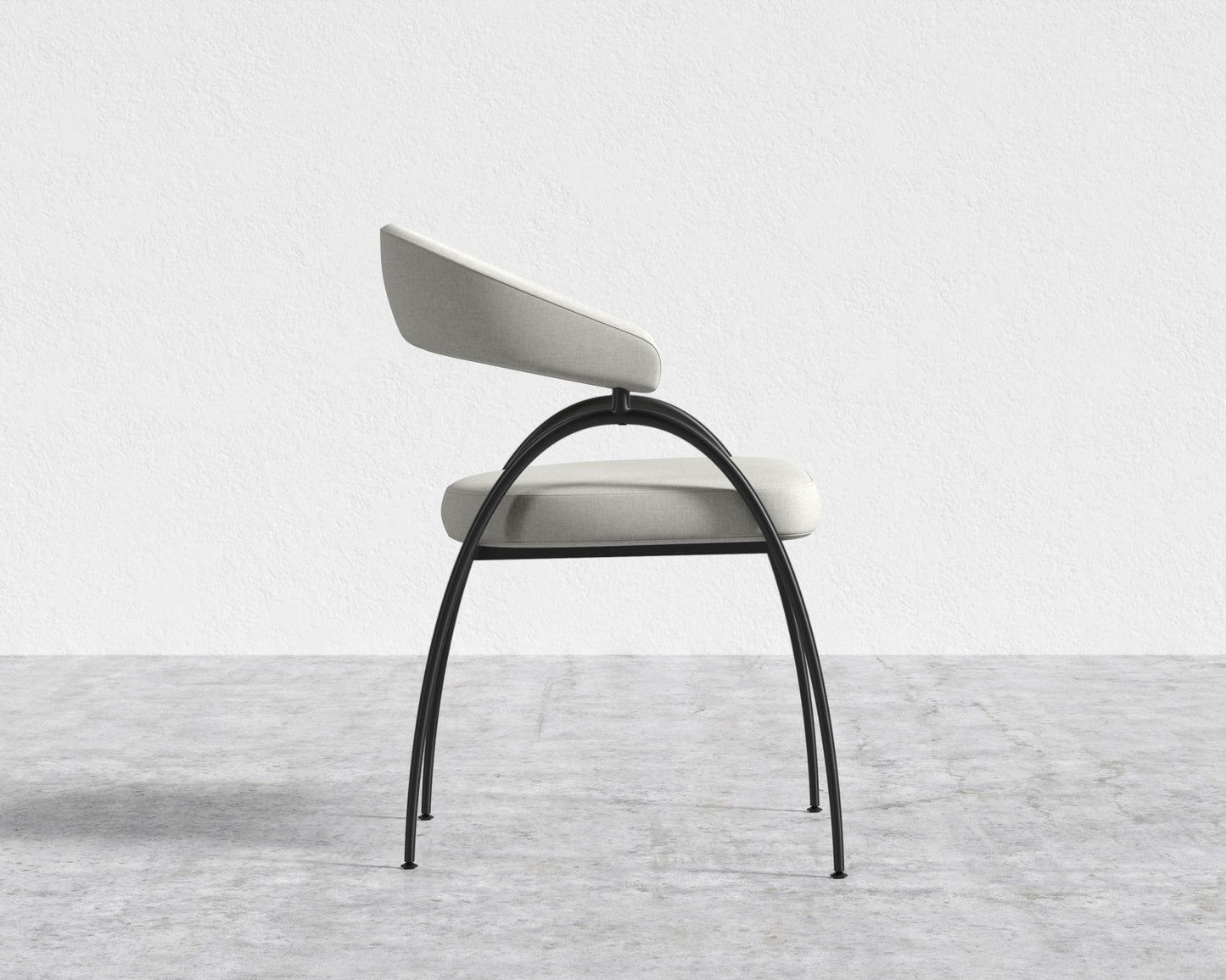 Uma Dining Chair - Black - Uma, Modern Felt - Alesund