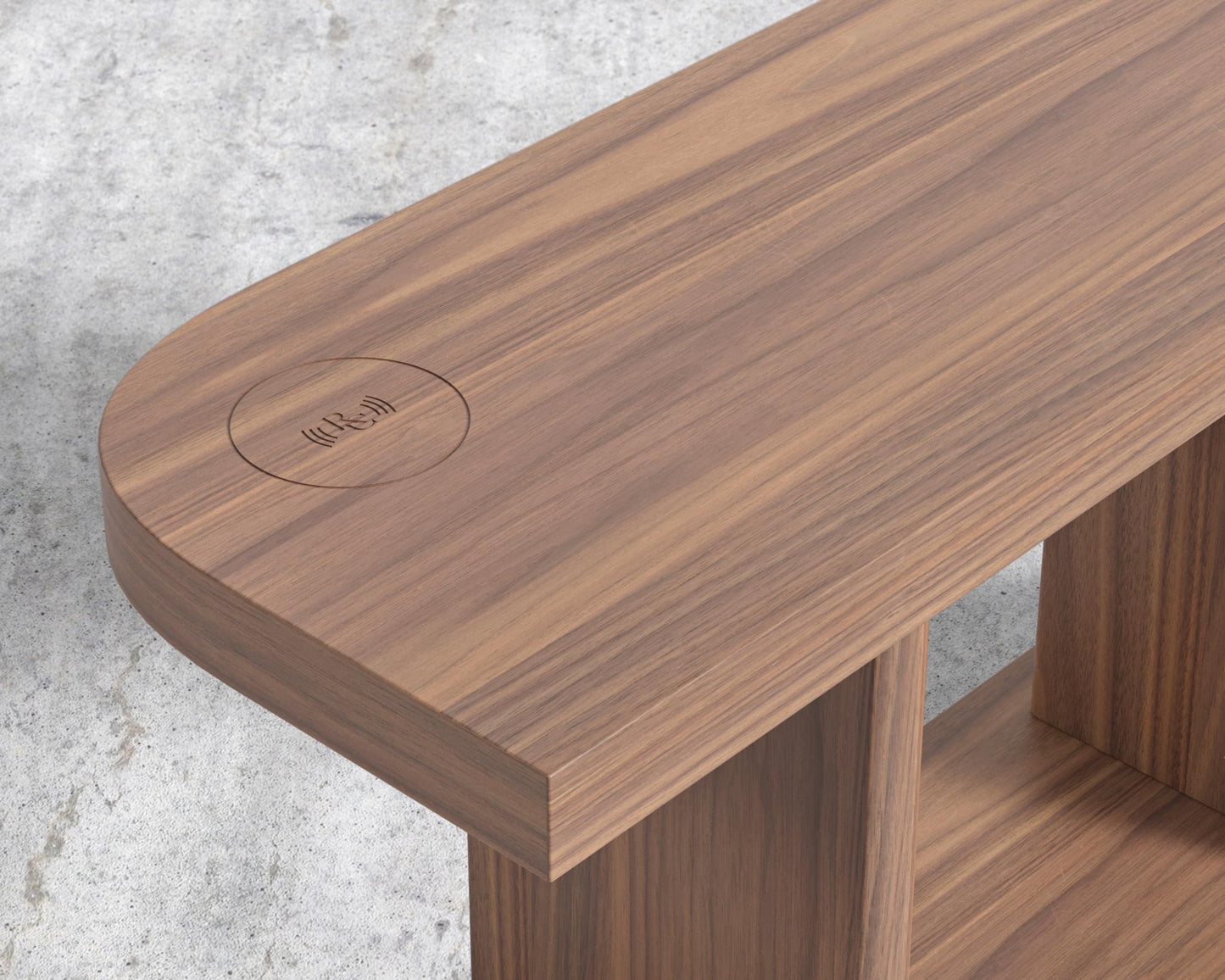 Uni End Table - Walnut Veneer