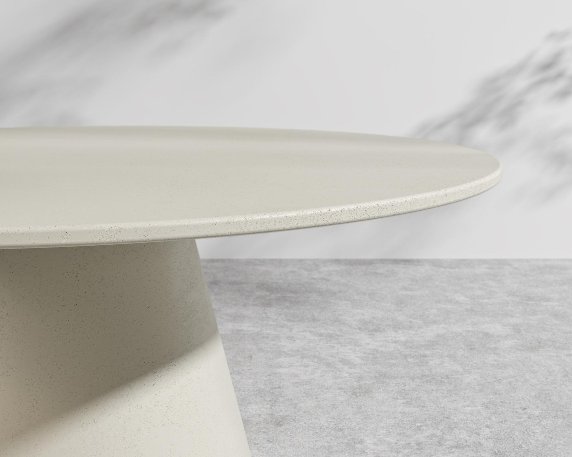 Winston Dining Table - Concrete - Alabaster Concrete, 48" | 122cm