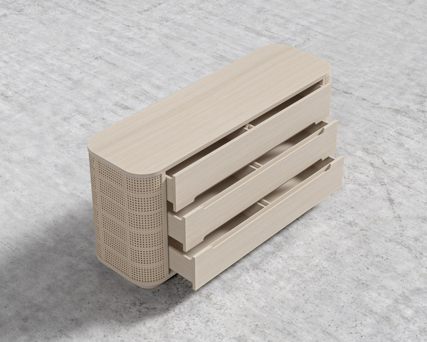 Wishbone Dresser - Washed Natural Oak