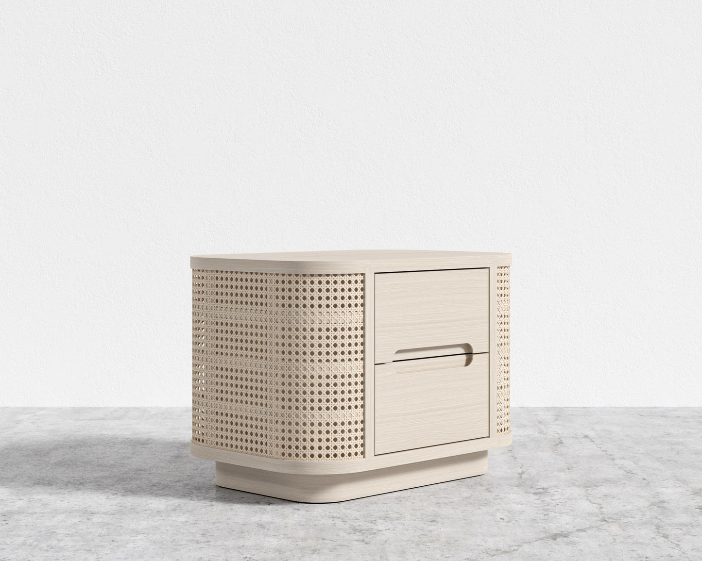 Wishbone Nightstand - Washed Natural Oak