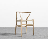 Wishbone Chair - Seat Color - Black Seat Cord, Natural