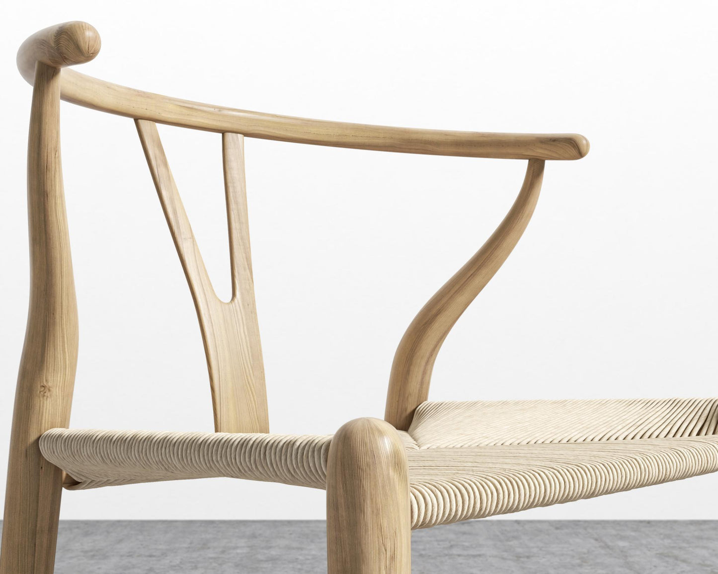 Wishbone Counter Stool - Natural, Seat Color - Natural Seat Cord