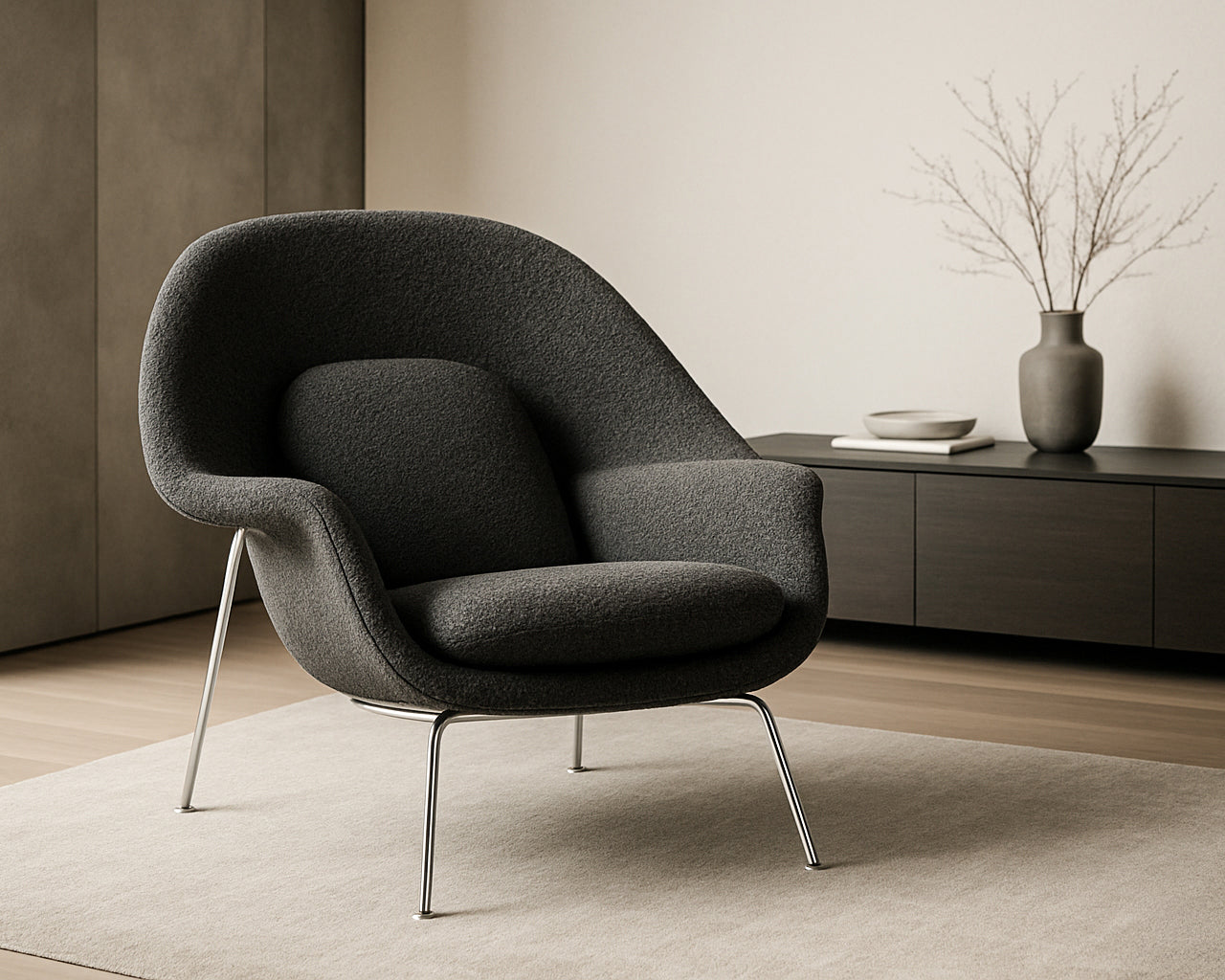 Womb Chair and Ottoman