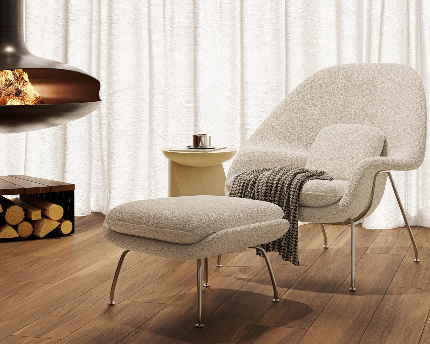 Womb Chair and Ottoman