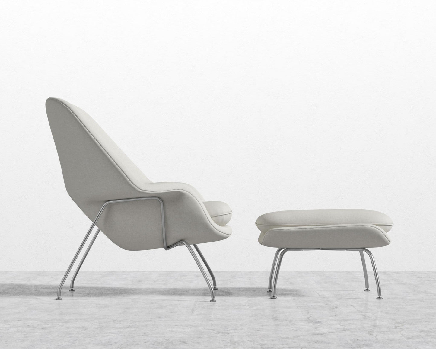 Womb Chair and Ottoman - Modern Felt - Alesund